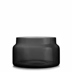 HADELAND GLASSVERK Tindre Vase/Lyslykt Røkgrå 17,8cm