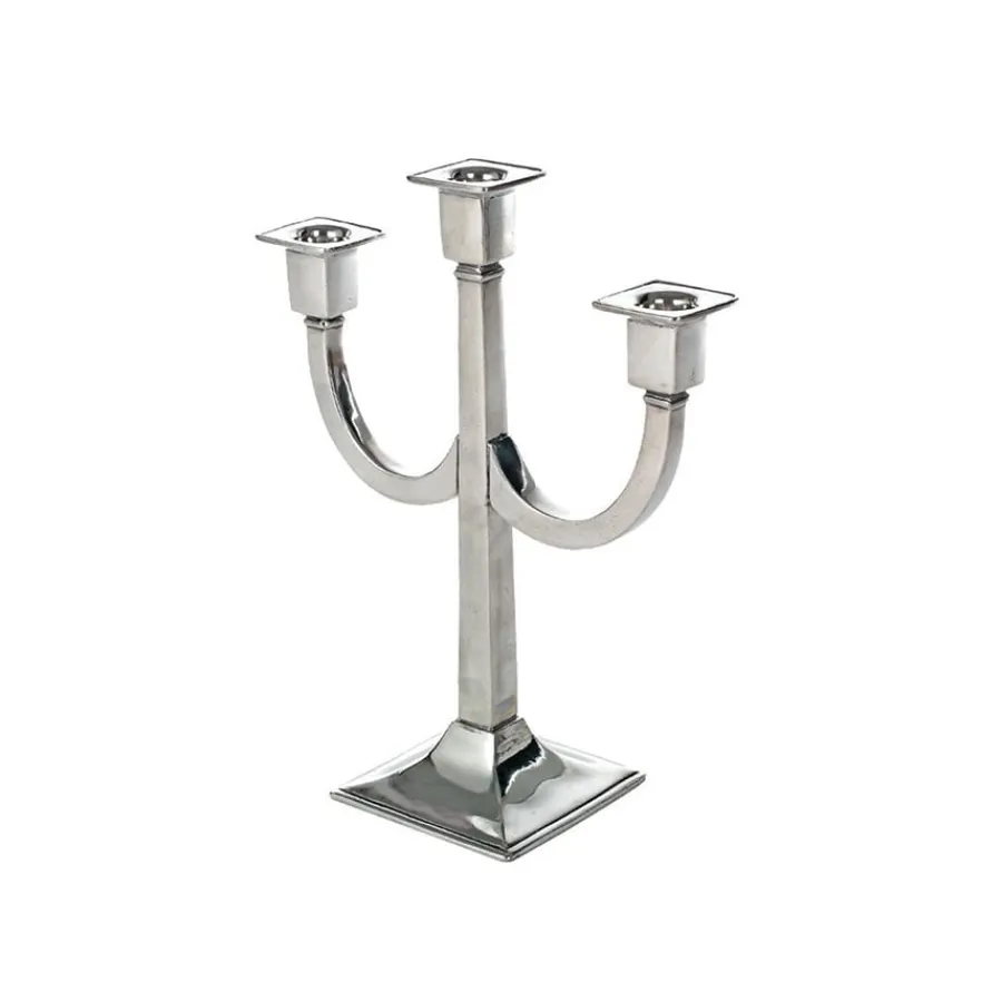 HADELAND LYS OG TINN Kantestake 30cm 3-armet