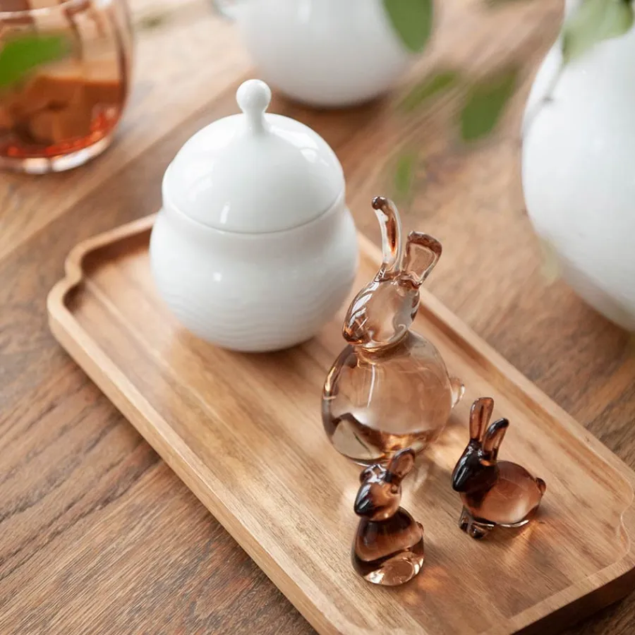 HADELAND GLASSVERK Hare 11cm Glass fra