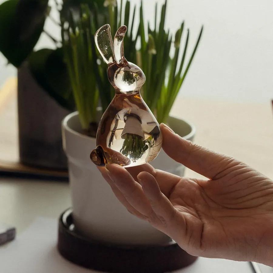 HADELAND GLASSVERK Hare 11cm Glass fra