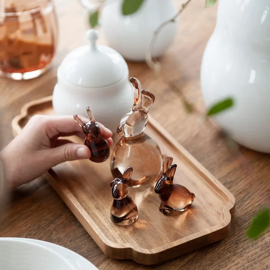 HADELAND GLASSVERK Hare 11cm Glass fra