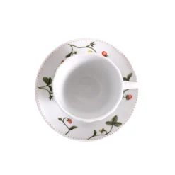 PORSGRUNDS PORSELÆNSFABRIK Jordbæreng Kopp & Skål 22 cl