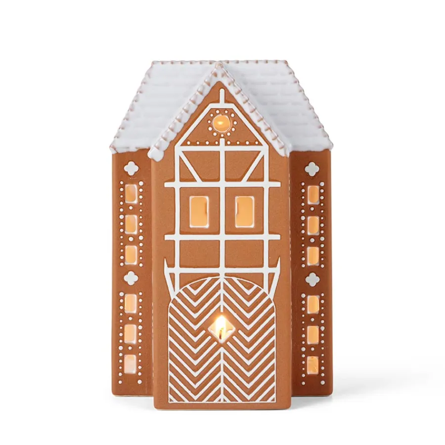 KÄHLER DESIGN Kähler Gingerbread Lyshus Stor Brun