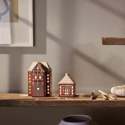 KÄHLER DESIGN Kähler Gingerbread Lyshus Stor Brun