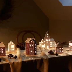 KÄHLER DESIGN Kähler Gingerbread Lyshus Medium Brun