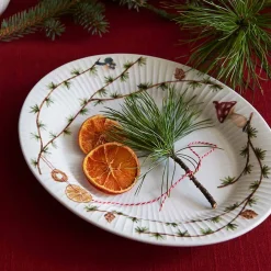 KÄHLER DESIGN Kähler Hammershøi Christmas Oval Skål 28,5x22,5 cm