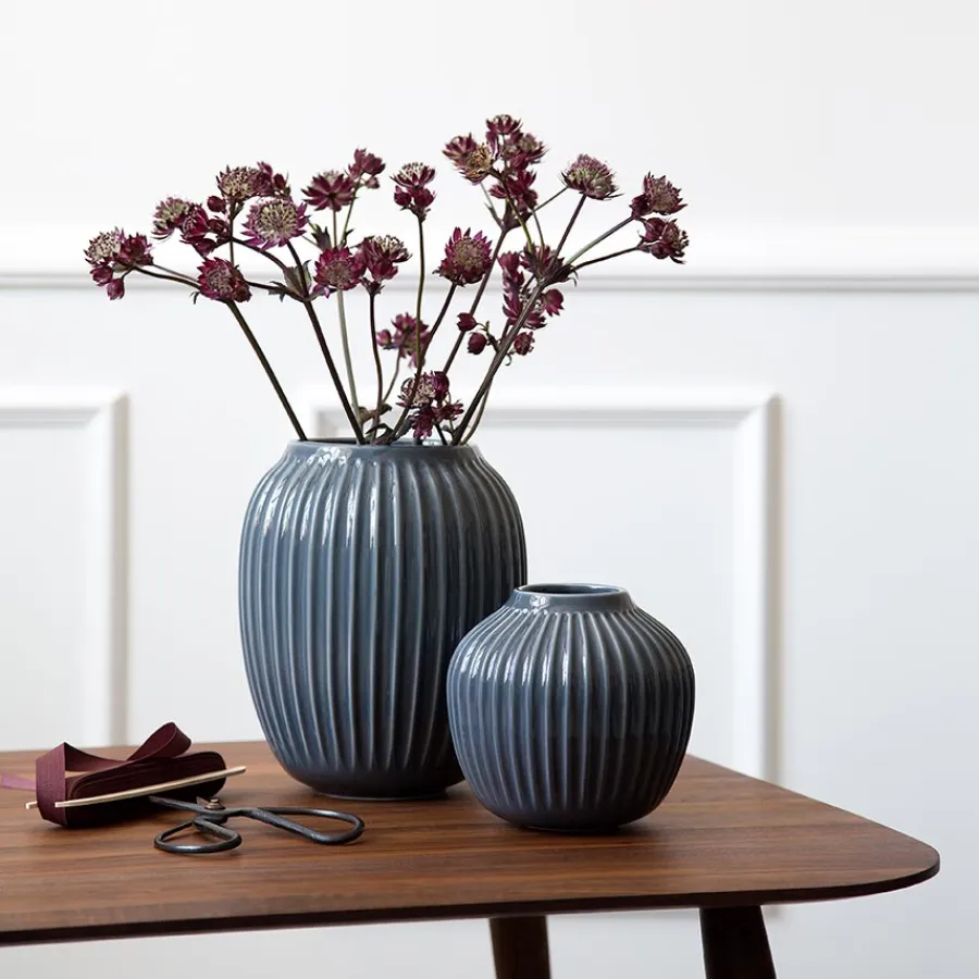 KÄHLER DESIGN Kähler Hammershøi Vase 21cm Antracitgrå
