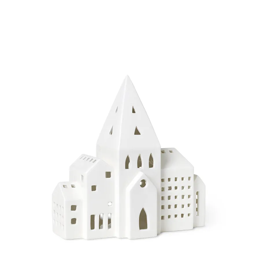 KÄHLER DESIGN Kähler Urbania Lyshus By 21cm Hvit