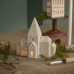 KÄHLER DESIGN Kähler Urbania Lyshus By 21cm Hvit