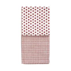 CHRISTIANIA 1739 Kjøkkenhåndkle Rød/Mønster 50X70cm 2pk