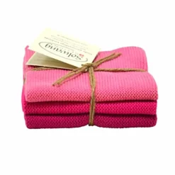 SOLWANG KLUT MØRK ROSA KOMBI 25CM X 25CM -KLUTKOMBINASJONE