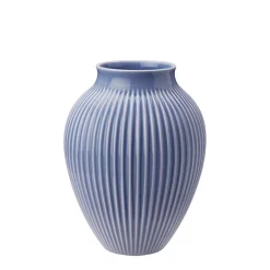 KNABSTRUP KERAMIK Vase 20cm Riflet Lavendel