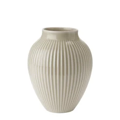 KNABSTRUP KERAMIK Vase 20cm Riflet Sand