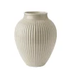 KNABSTRUP KERAMIK Knabstrup Vase 27cm Riflet Sand
