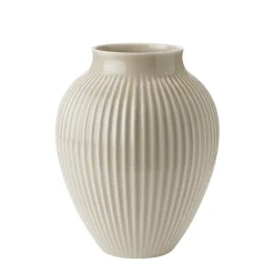KNABSTRUP KERAMIK Knabstrup Vase 27cm Riflet Sand