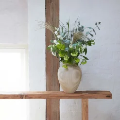 KNABSTRUP KERAMIK Knabstrup Vase 27cm Riflet Sand