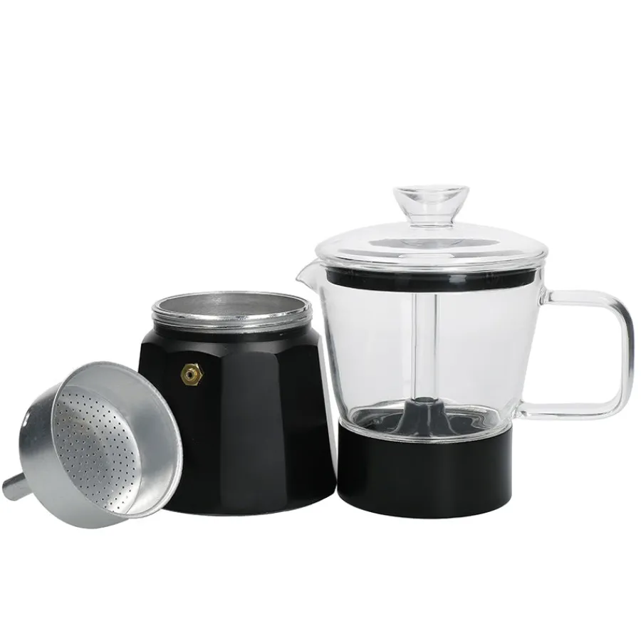 Lifetime Brands Europe ltd La Cafetière Verona Espressokanne 6 kopper Sort