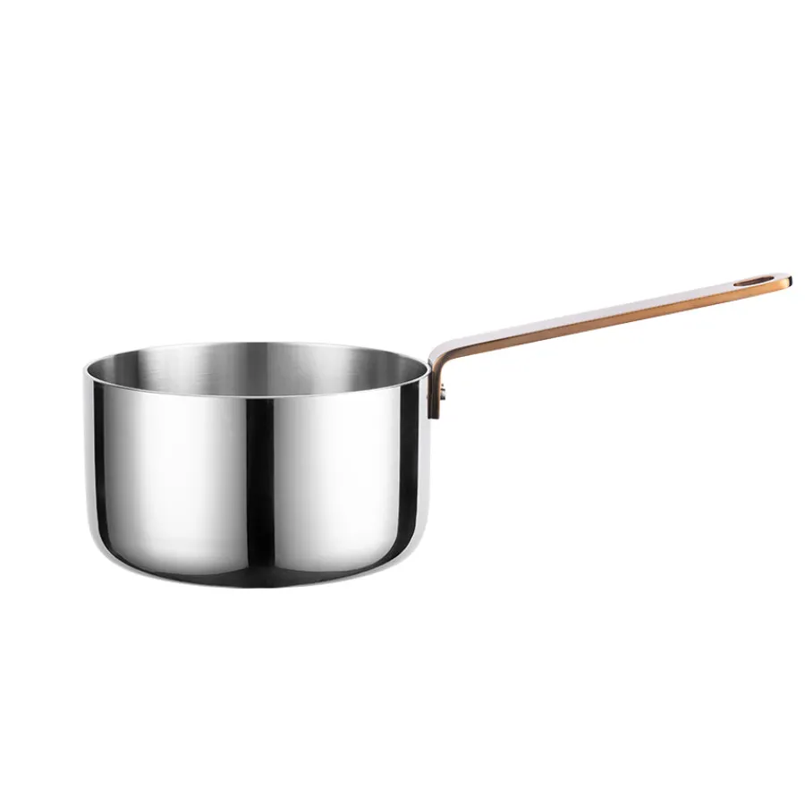 LØVE Løve Boen Kasserolle 3-Ply 1,8L 16cm Med Rosegull Håndtak