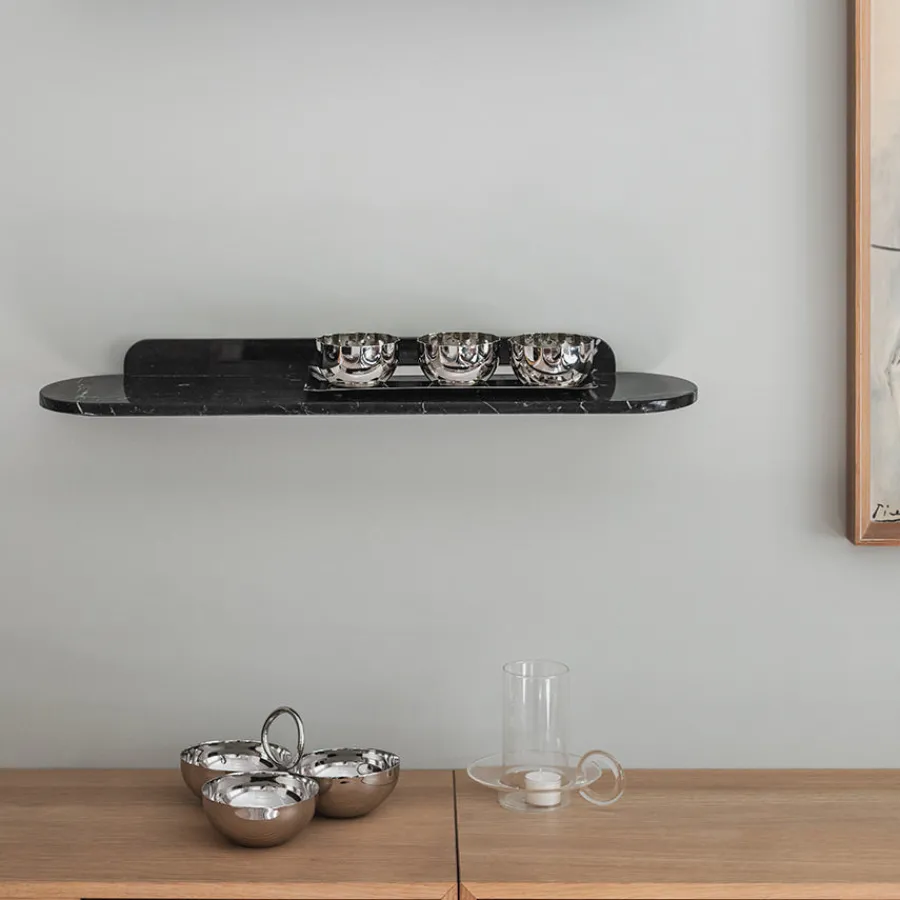 LØVE Løve Vinje Fat m/3 Skåler Rustfritt Stål 30cm Sølv