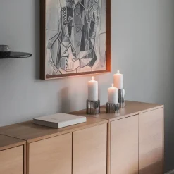 LØVE Løve Vinje Telysholder Rustfritt Stål 9cm Sølv