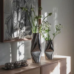 LØVE Løve Vinje Vase Rustfritt Stål 34,5cm Sølv