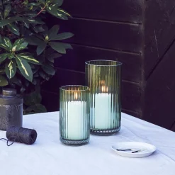 LYNGBY Porcelæn Vase 20,5cm Grønn Glass