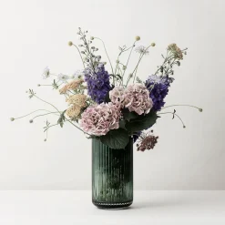 LYNGBY Porcelæn Vase 20,5cm Grønn Glass