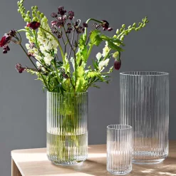 LYNGBY Porcelæn Vase 20,5cm Klart Glass