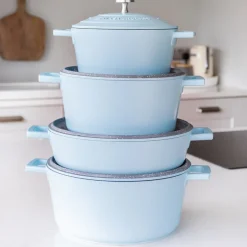 Lifetime Brands Europe ltd Masterclass Cast Aluminium Gryte 4L Himmelblå