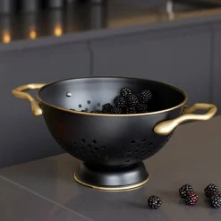 Lifetime Brands Europe ltd Masterclass Dørslag 24cm Sort & Gull Rustfritt Stål