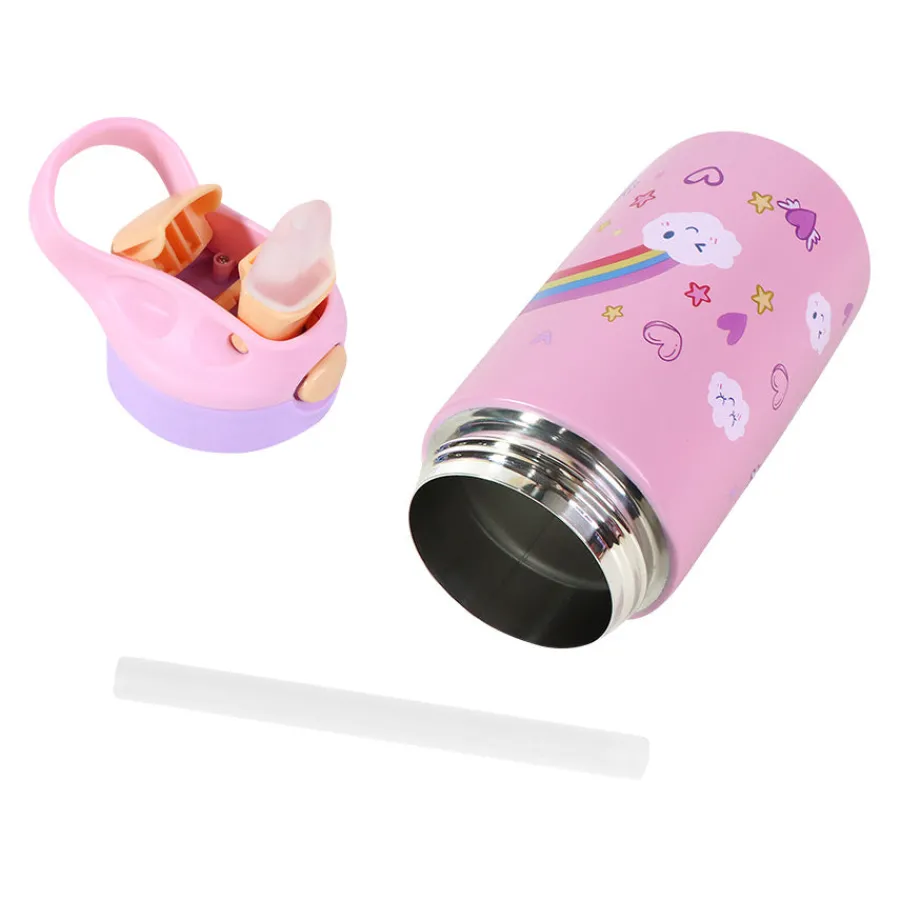 MINIS Play Drikkeflaske Stål 400ml Rosa