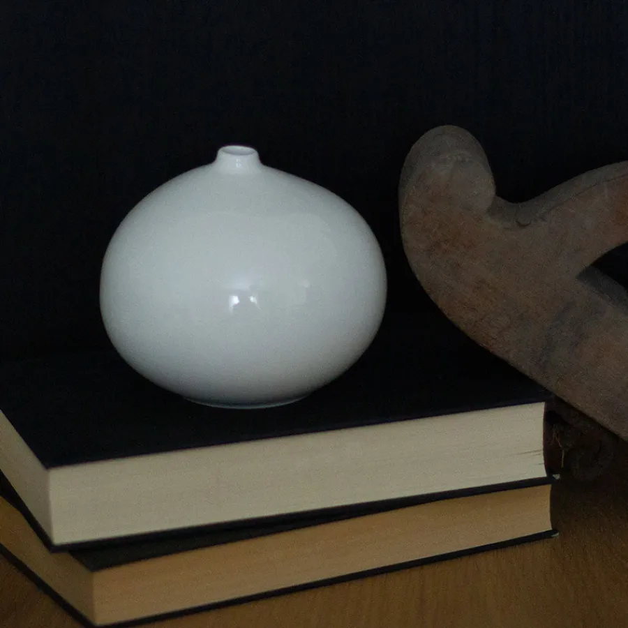 PORSGRUNDS PORSELÆNSFABRIK Nordic Living Vase 11,5x10cm Hvit