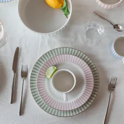 NOVA Abby Tallerken 26cm Grønn m/Gullkant