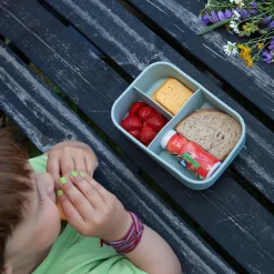 NOVA Dynamic Matboks 1200ml Silikon 3 Rom Grønn