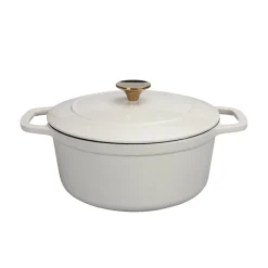 NOVA Dynamic Støpejernsgryte 4,3L 24cm Beige