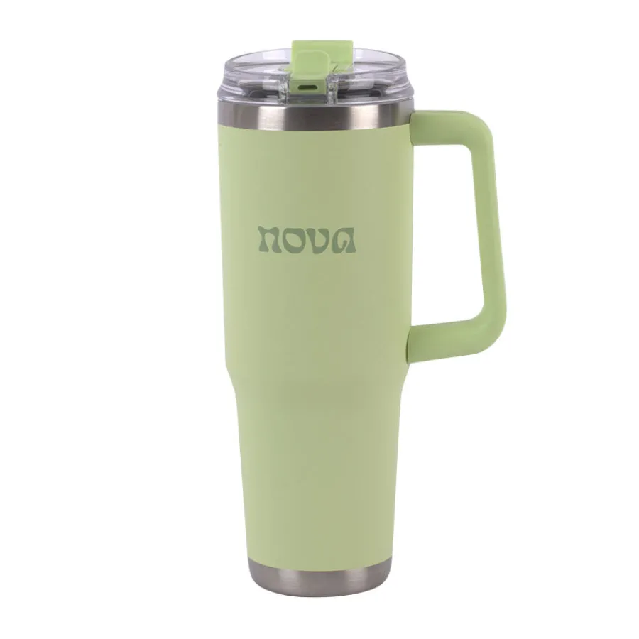NOVA Dynamic Termokopp m/Sugerør 1,1L Mint Grønn