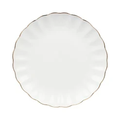 NOVA Lilly Tallerken 21cm Hvit m/Gullkant