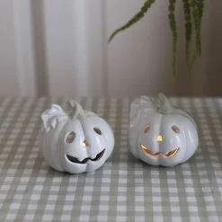 PORSGRUNDS PORSELÆNSFABRIK Porsgrunds Porselænsfabrik Gresskar Lyslykt Keramikk 8,9x8,5cm 2pk