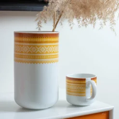 PORSGRUNDS PORSELÆNSFABRIK Porsgrunds Porselænsfabrik Marius Vase Gul