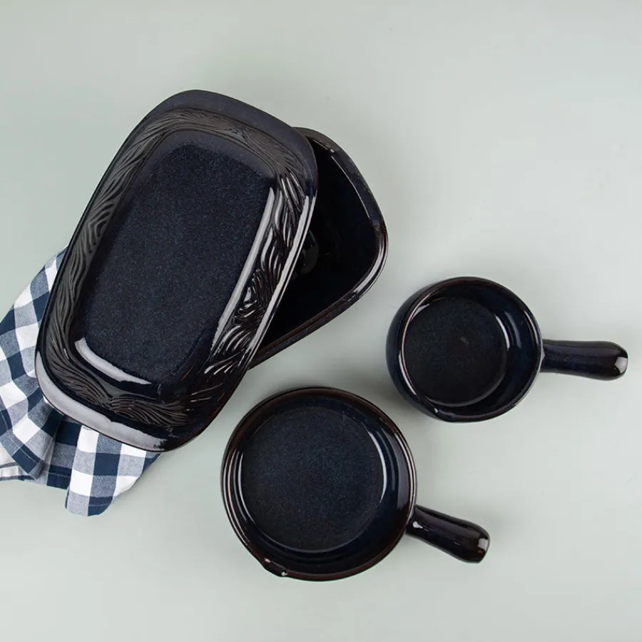 PORSGRUNDS PORSELÆNSFABRIK Porsgrunds Porselænsfabrik Terra Ildfast Form m/Håndtak 20cm Noche