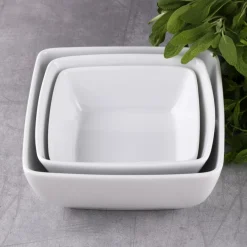 PORSGRUNDS PORSELÆNSFABRIK Porsgrunds Porselænsfabrik Sense Serveringsboller Firkant 3pk