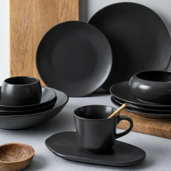 PORSGRUNDS PORSELÆNSFABRIK Porsgrunds Porselænsfabrik Natur Dyp Tallerken 24cm Matt Sort