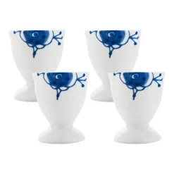 PORSGRUNDS PORSELÆNSFABRIK Porsgrunds Porselænsfabrik Maxistrå Blå Eggeglass 4 pk