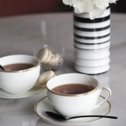 PORSGRUNDS PORSELÆNSFABRIK Porsgrunds Porselænsfabrik Nathalie Gull Tekopp m/Skål 45cl