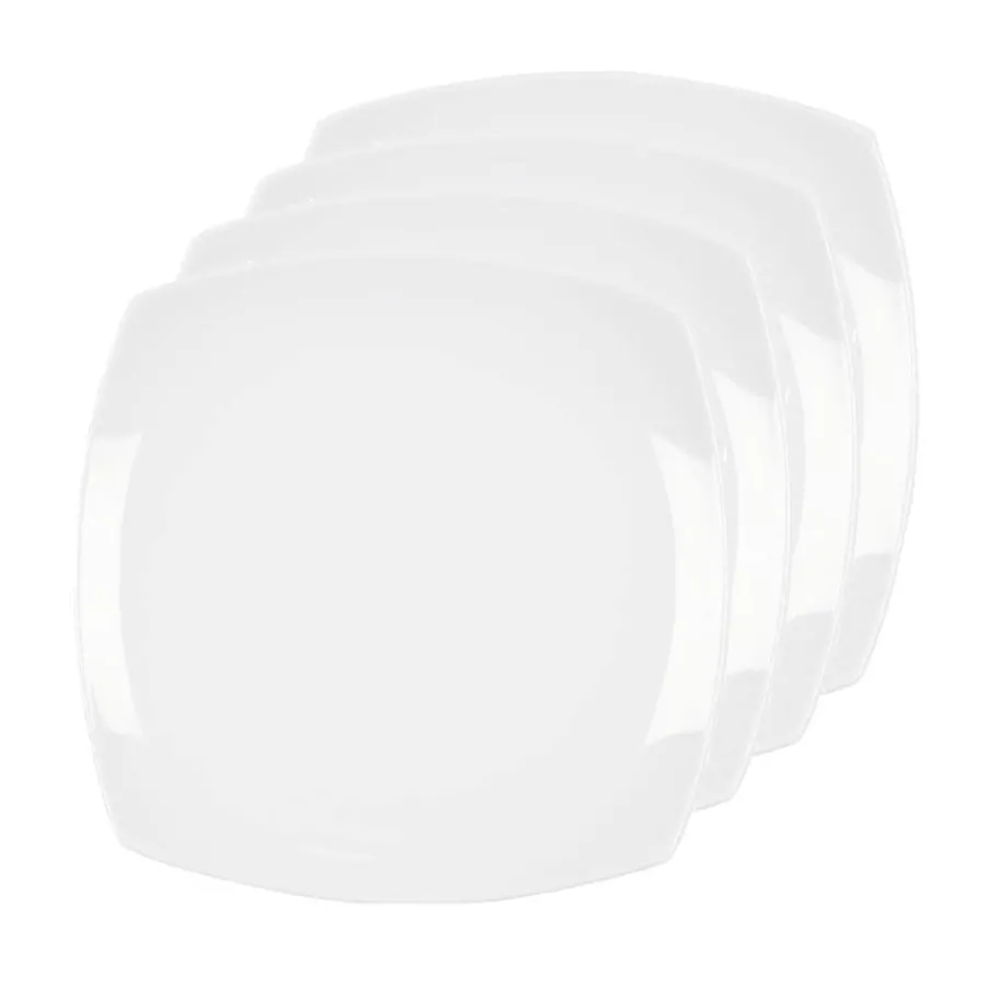 PORSGRUNDS PORSELÆNSFABRIK Porsgrunds Porselænsfabrik Sense Firkantet Tallerken 27cm 4pk