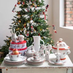 PORSGRUNDS PORSELÆNSFABRIK Porsgrunds Porselænsfabrik Nisseservise Kopp & Skål Te 22 cl