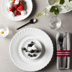 PORSGRUNDS PORSELÆNSFABRIK Porsgrunds Porselænsfabrik Bogstad Hvitt Underskål 13 cm