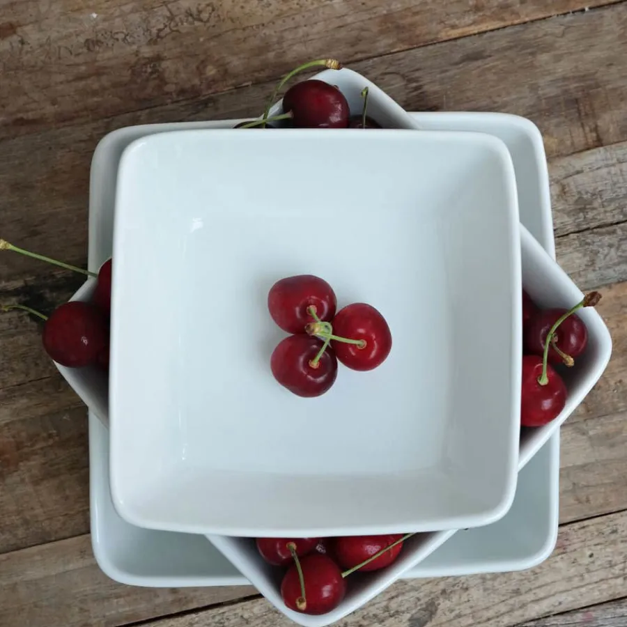 PORSGRUNDS PORSELÆNSFABRIK Porsgrunds Porselænsfabrik Sense Firkant Bolle 18cm 1,3L