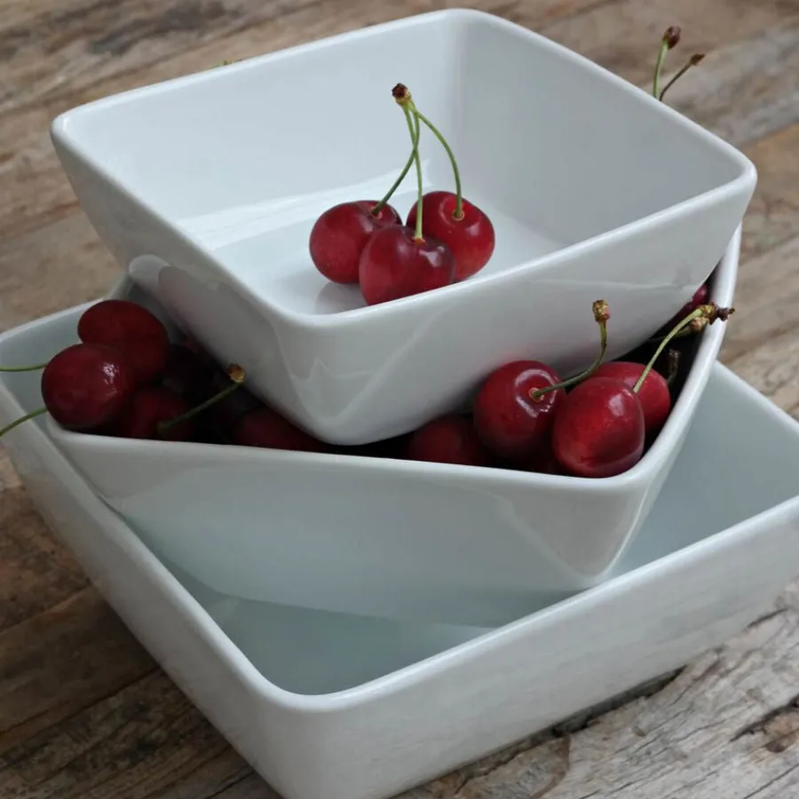 PORSGRUNDS PORSELÆNSFABRIK Porsgrunds Porselænsfabrik Sense Firkant Bolle 18cm 1,3L