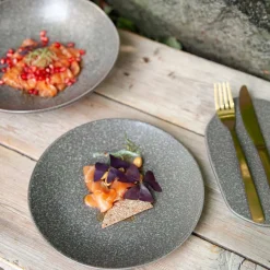 PORSGRUNDS PORSELÆNSFABRIK Porsgrunds Porselænsfabrik Natur Dyp Tallerken 24cm Mørk Granitt